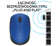 Mysz Logitech M171 wireless niebieska - 285733 - zdjęcie 11